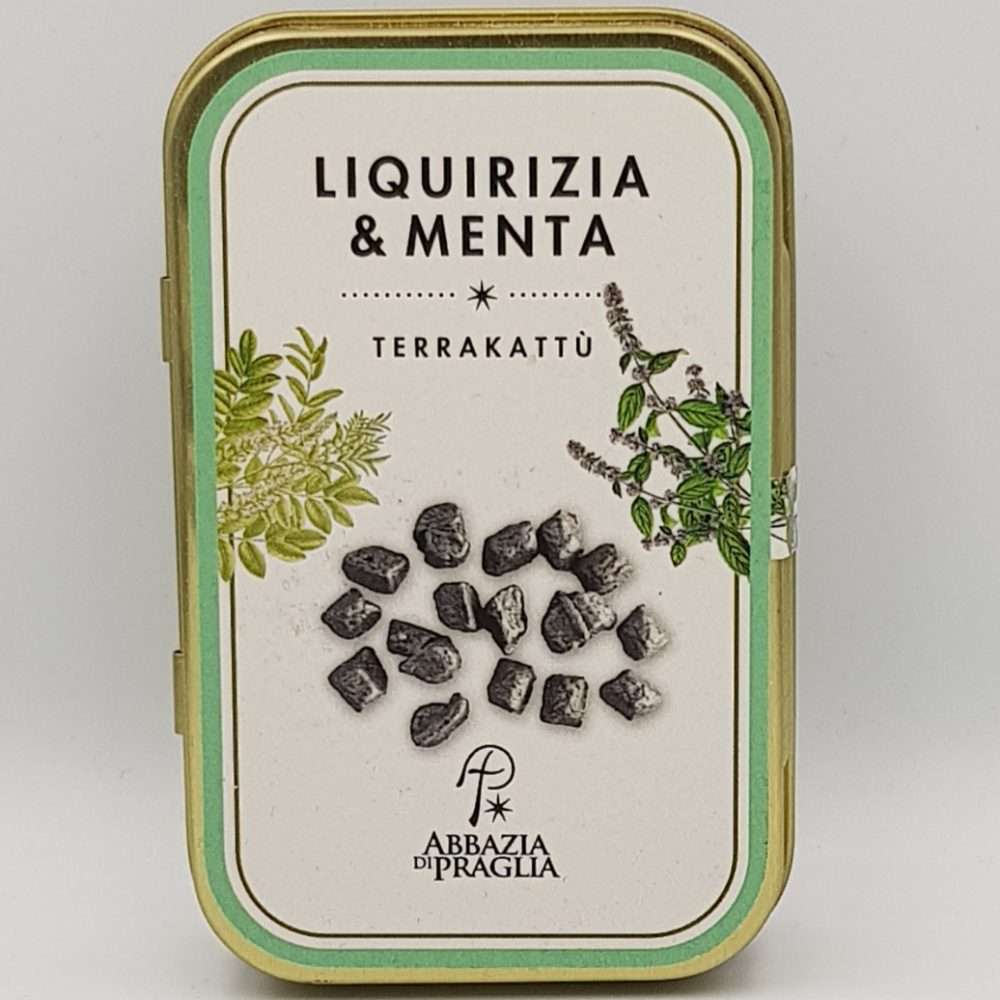 Liquirizia e menta in scatola metallo