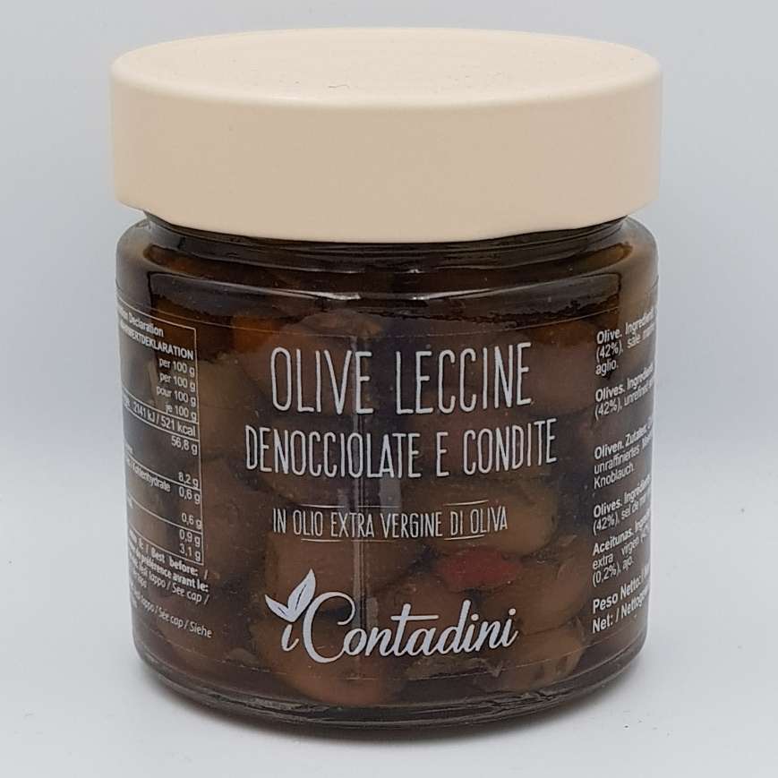 Olive Leccine Denocciolate e Condite