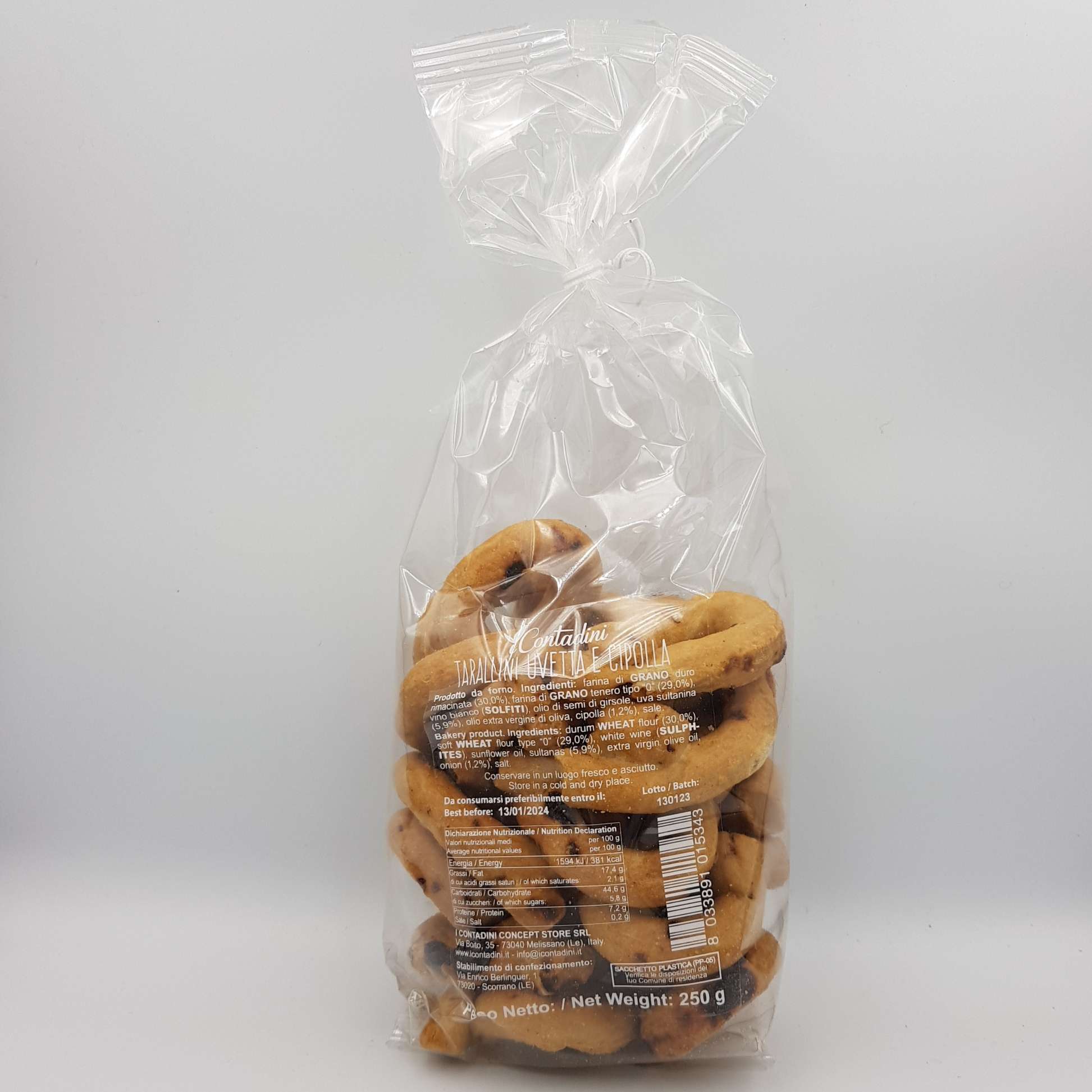 Tarallini uvetta e cipolle