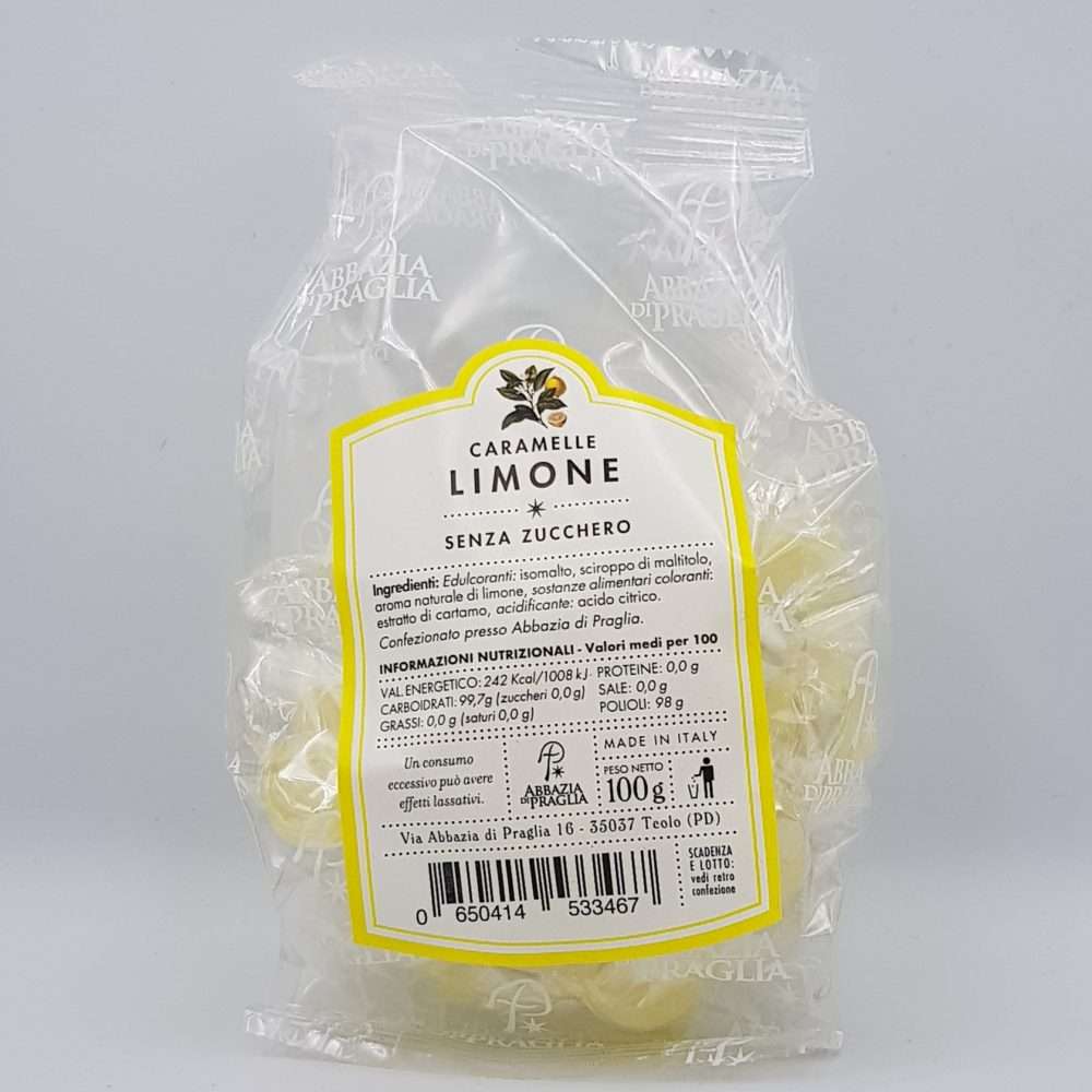 Caramelle al Limone senza zucchero