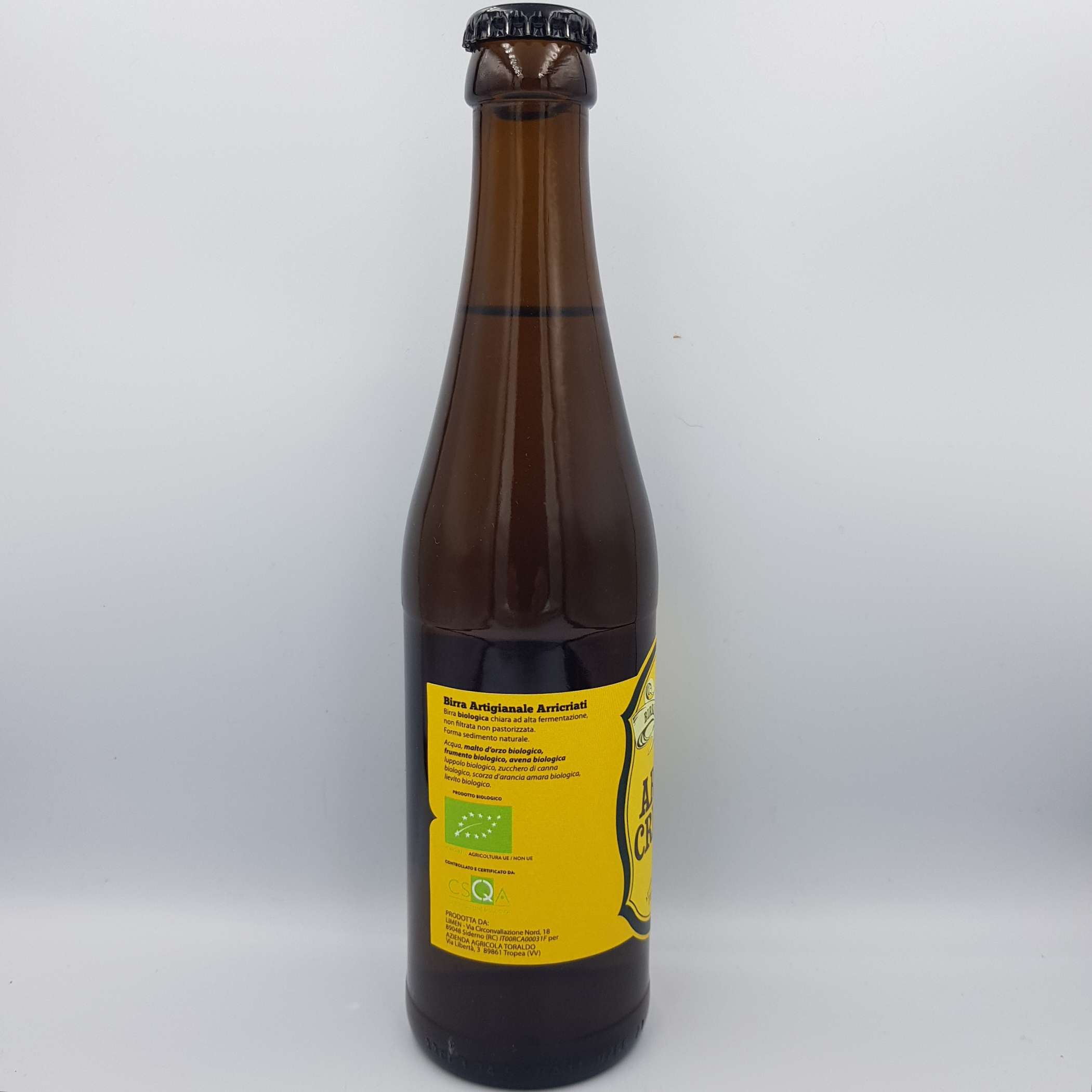 Birra Biologica Arricriati Blond Ale - Az. Agr. Toraldo