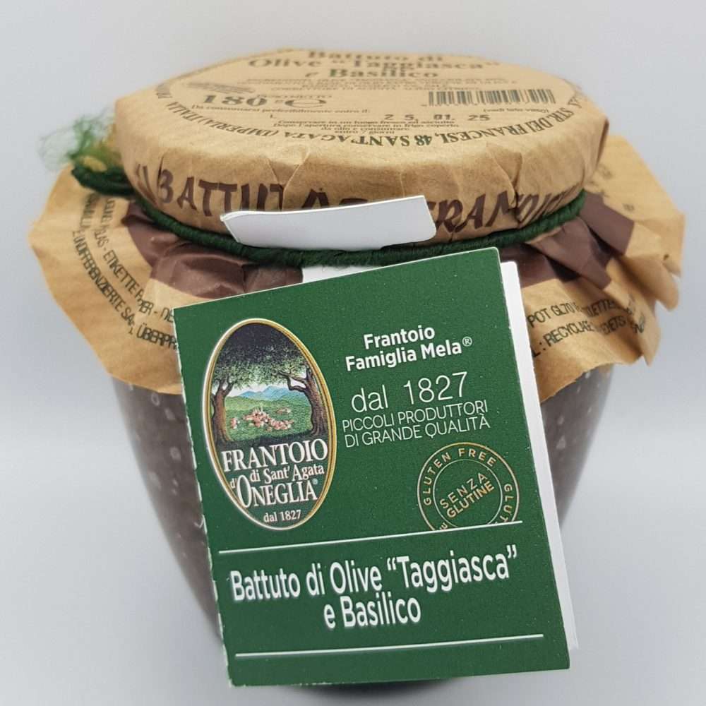 Battuto di olive Taggiasca con Basilico
