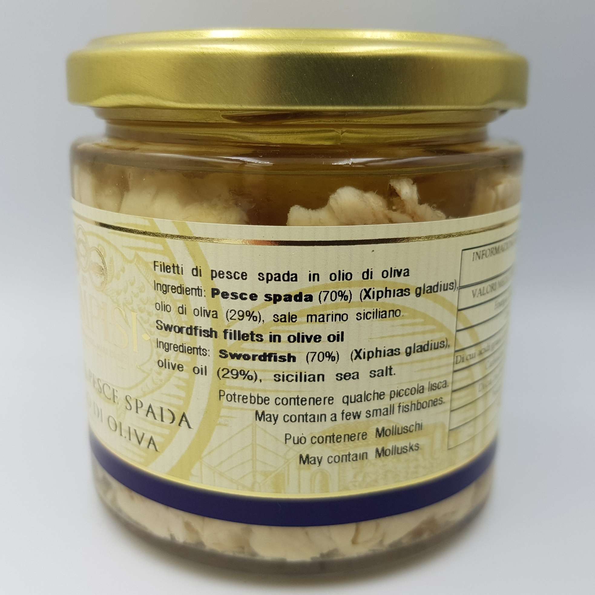 Filetti di Pesce Spada in Olio di Oliva 220 g - Campisi