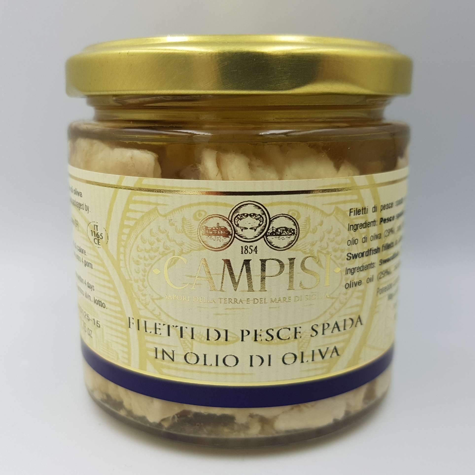 Filetti di Pesce Spada in Olio di Oliva 220 g - Campisi