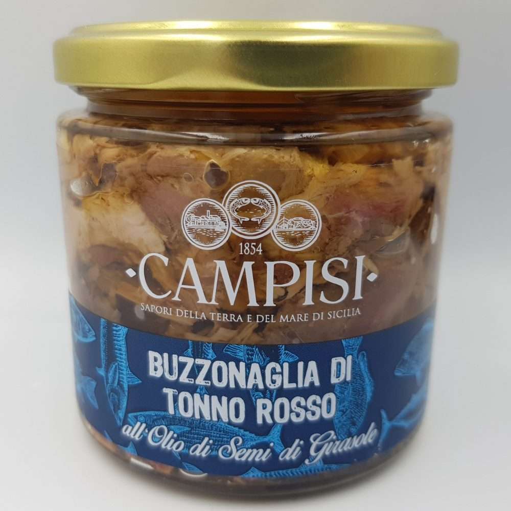 Pezzetti di Tonno Rosso (Buzzonaglia) 220 g - Campisi
