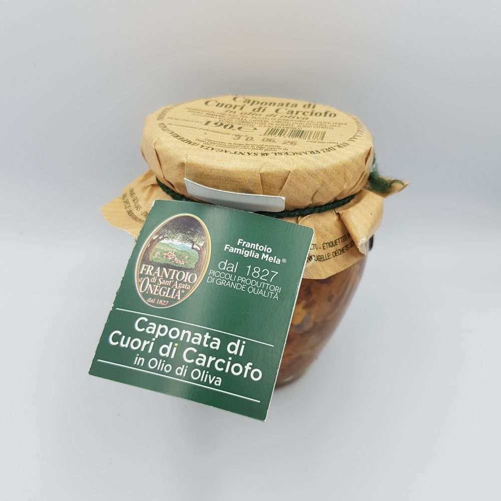 Caponata di Cuori di Carciofo 190gr – Frantoio Sant’Agata d’Oneglia
