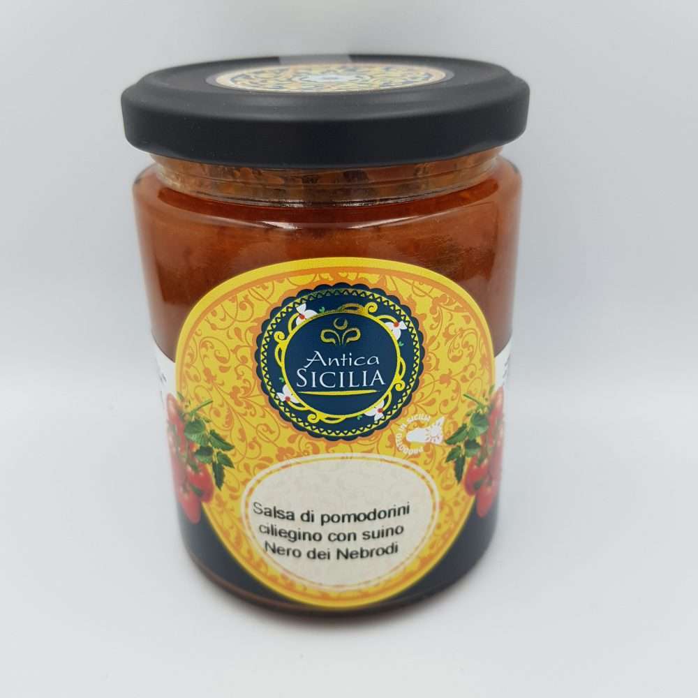 Salsa di Pomodori Ciliegini e Suino Nero dei Nebrodi