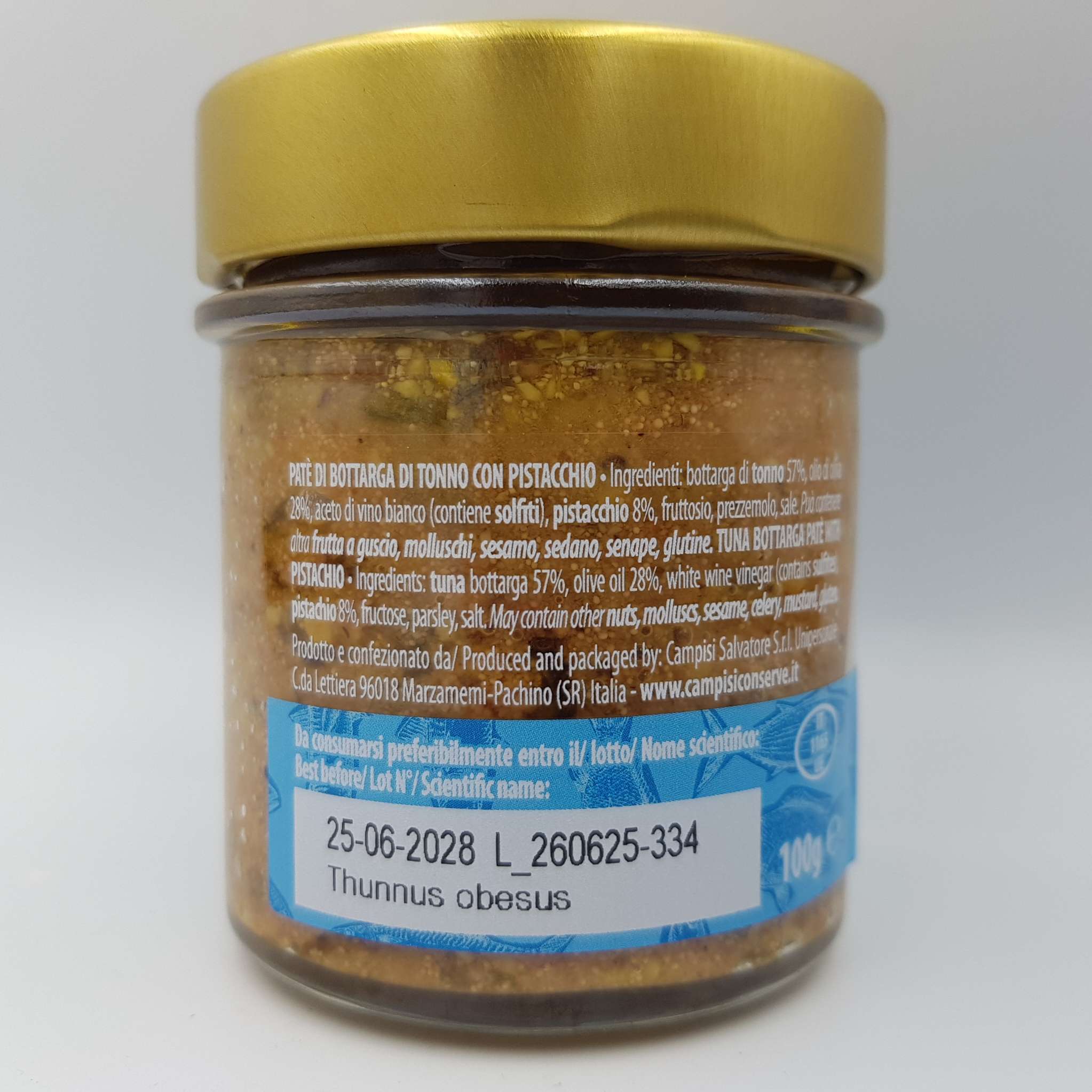 Patè di Bottarga con Pistacchio - Campisi