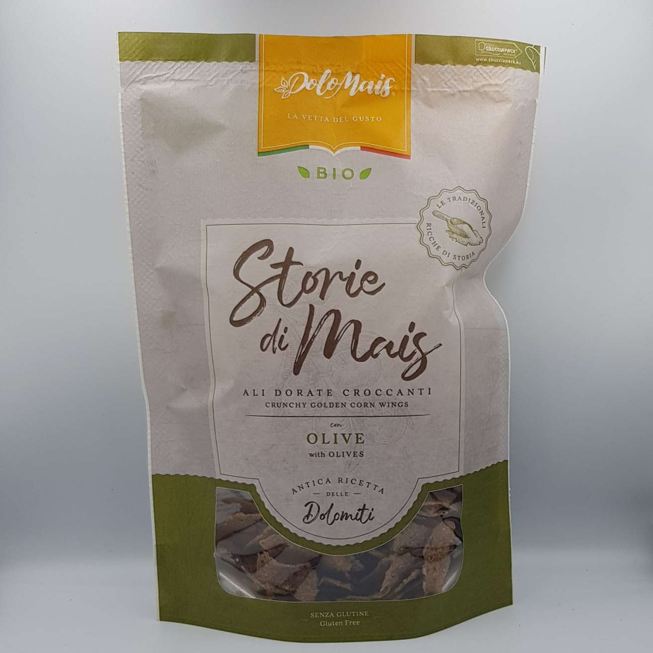 Ali dorate croccanti alle Olive 80g. BIO- Storie di Mais