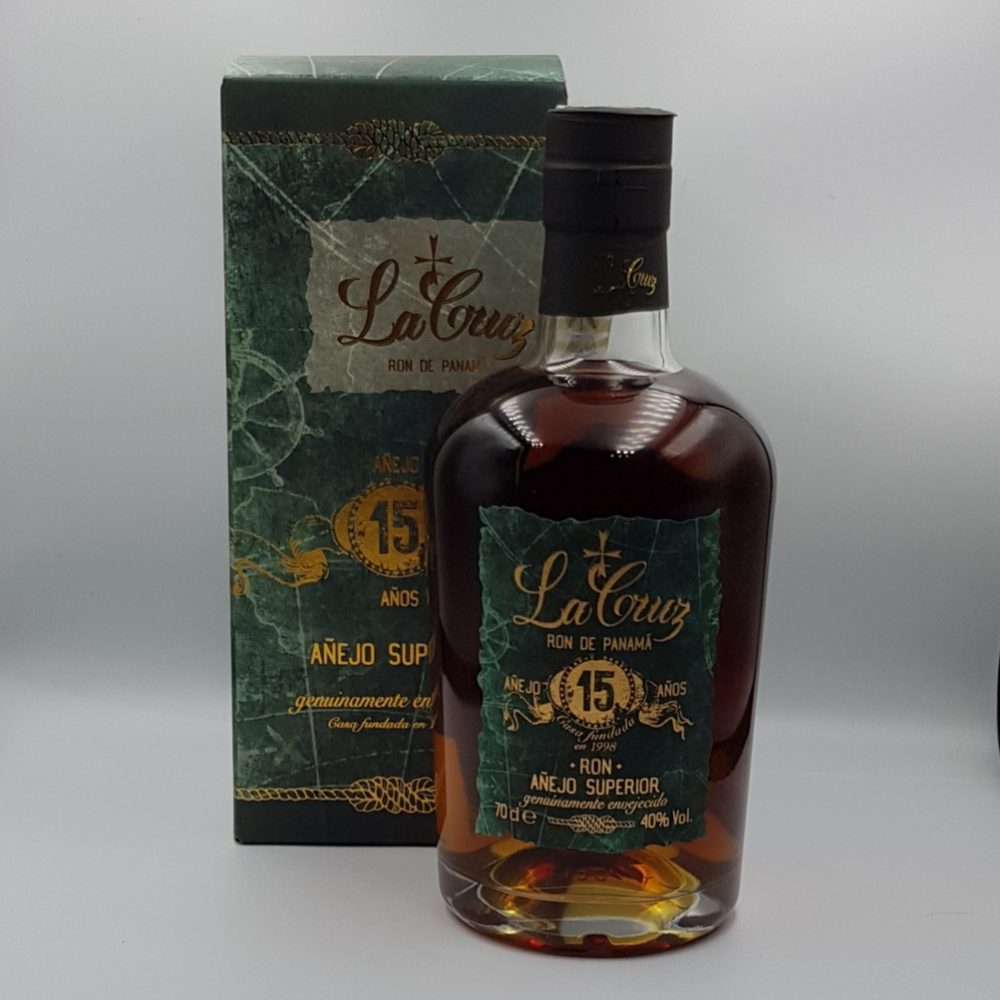 Rum de Panama La Cruz 15 anjos 70cl.- Astucciato