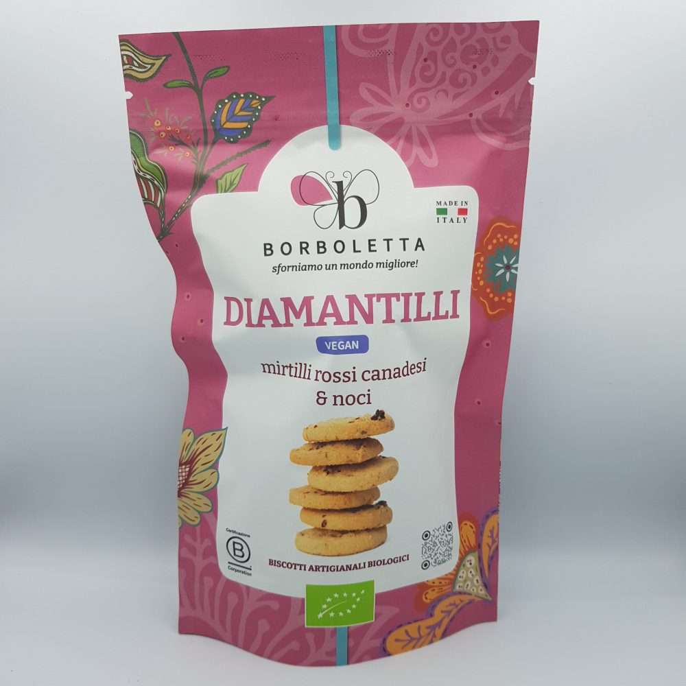 Biscotti Vegan - Diamantilli - 200g. Borboletta